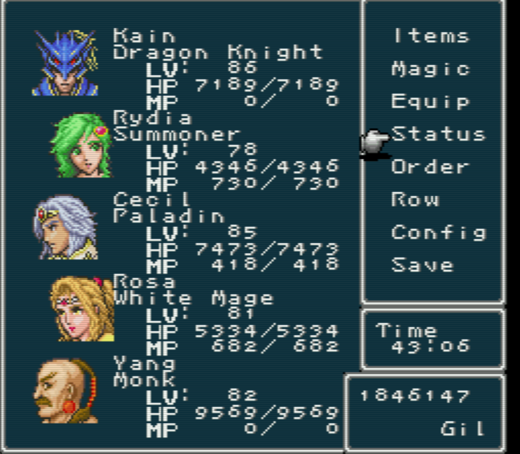 I created a mod for Final Fantasy IV The Complete Collection that replaces  Cecil's Paladin battle model to better fit his avatar and field model.  Don't know if I'm the only one